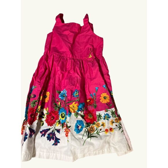 Blueberi Boulevard Girls' Floral Pink Dress Size 5 - Picture 2 of 12